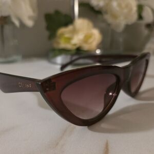 Celine Women's Cat-Eye Sunglasses - Dark Brown